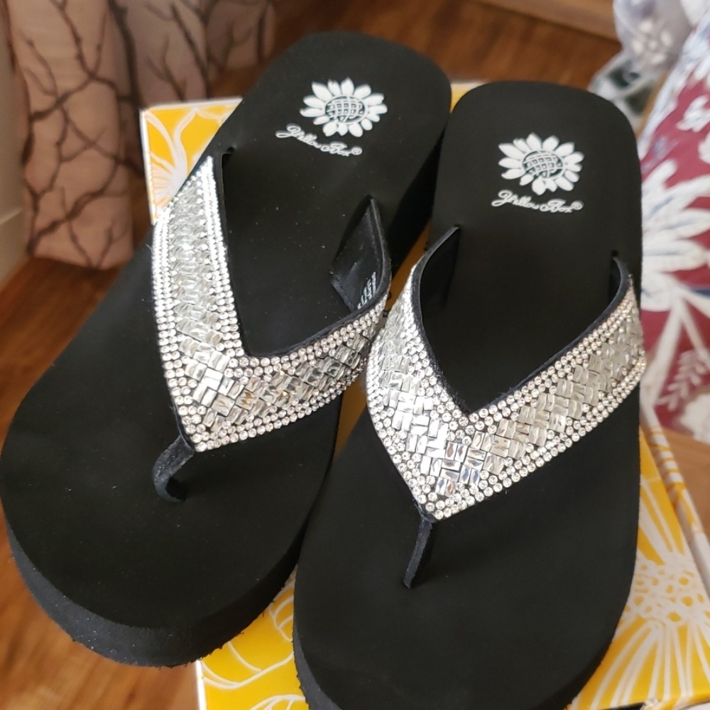 Yellow Box Flip Flops